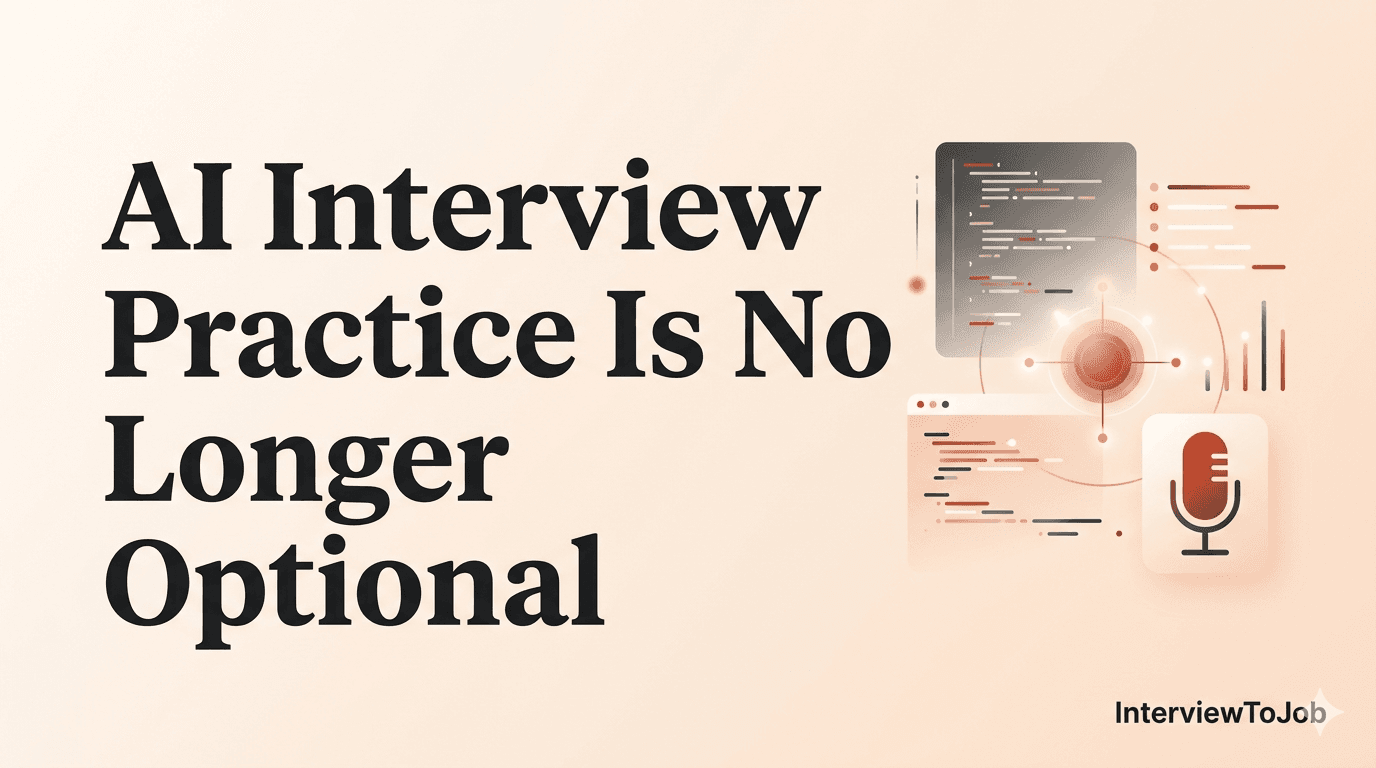 AI Interview Practice Is No Longer Optional—Here's Why Top Candidates Are Doing It Right Now